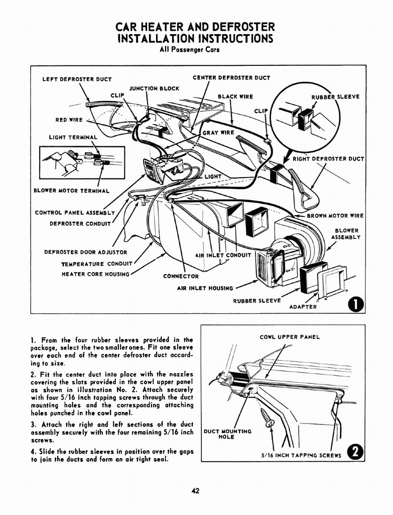 1955 Chevrolet Accessories Manual